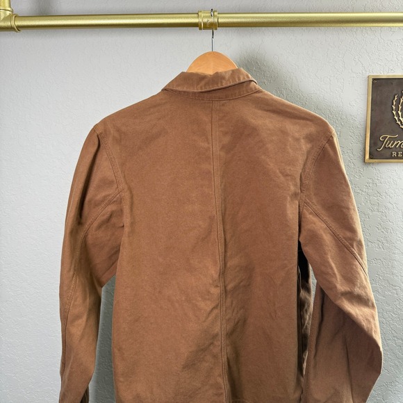 Nike Men's Brown Canvas Chore Jacket Workwear Style Full Zip Size XS - Picture 6 of 10
